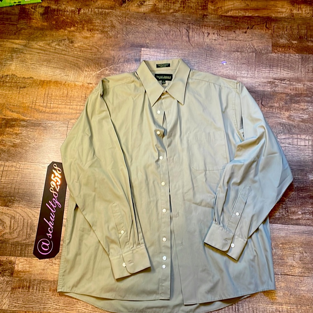 Gray green dress shirt